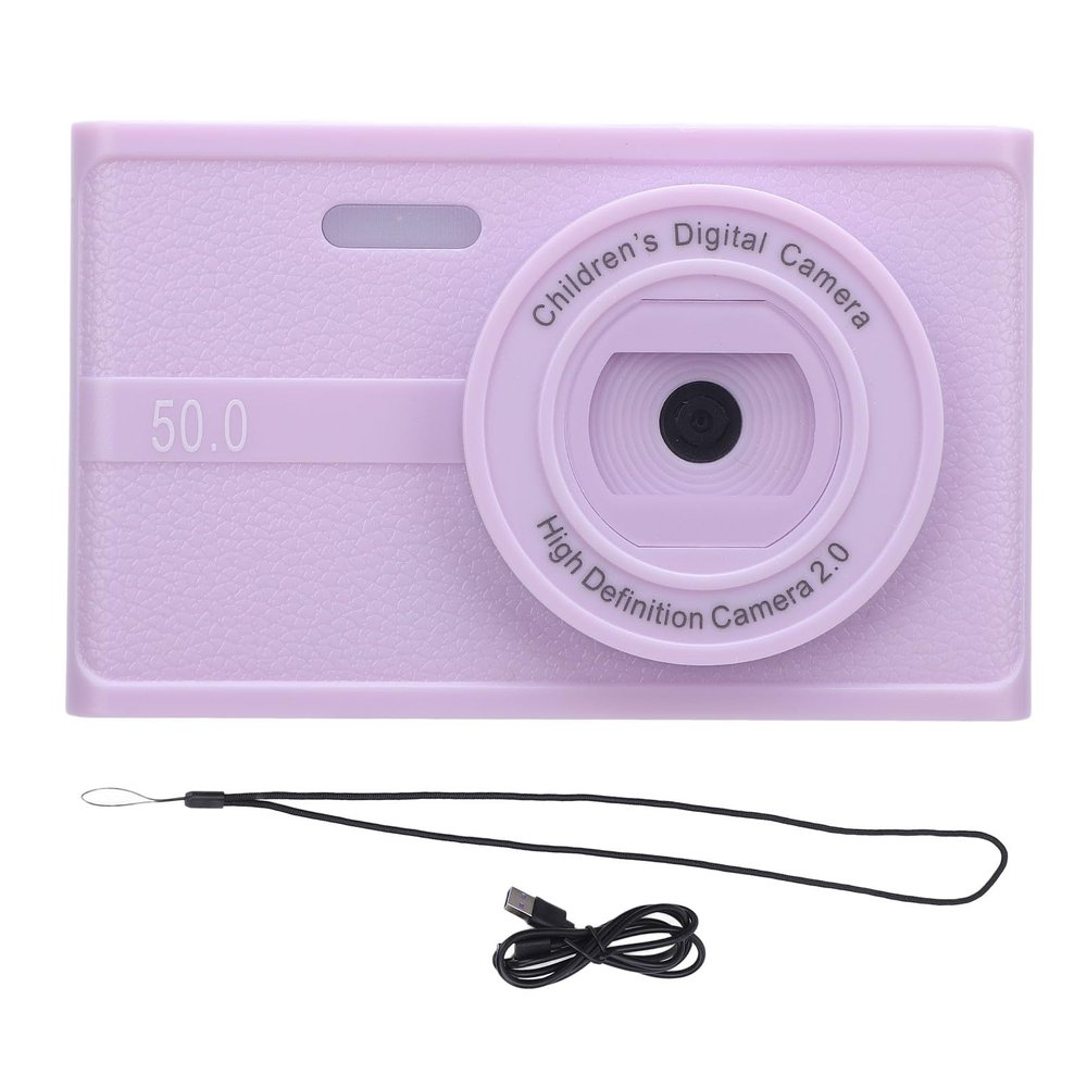 48MP 1080P HD Camera with 8X Zoom, Easy to Operate, Multi Functions, Compact Design, for Photography Recording, for Travel, Gatherings, Weddings (Violet)