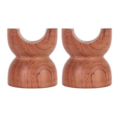 Ylwxzenith 2pcs Rosewood HiFi Speaker Wire Brackets, Shockproof Insulation Stabilizers for Speaker Amplifier Sound System, Enhance Sound Quality, Keep Cables Organized