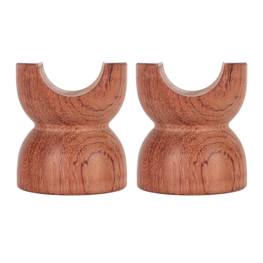 Ylwxzenith 2pcs Rosewood HiFi Speaker Wire Brackets, Shockproof Insulation Stabilizers for Speaker Amplifier Sound System, Enhance Sound Quality, Keep Cables Organized