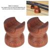 Ylwxzenith 2pcs Rosewood HiFi Speaker Wire Brackets, Shockproof Insulation Stabilizers for Speaker Amplifier Sound System, Enhance Sound Quality, Keep Cables Organized view 2