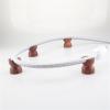 Ylwxzenith 2pcs Rosewood HiFi Speaker Wire Brackets, Shockproof Insulation Stabilizers for Speaker Amplifier Sound System, Enhance Sound Quality, Keep Cables Organized view 3