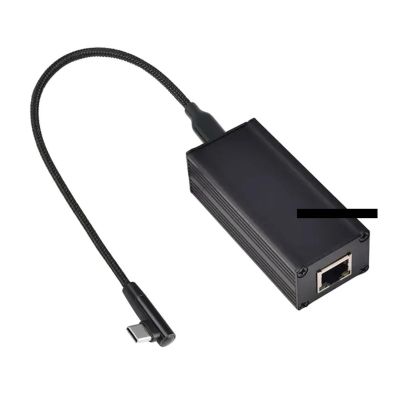 10/100Mbps PoE to USB C Converter fit for Smartphone USB C to Ethernet Adapter 0XLA
