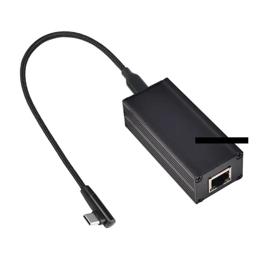 10/100Mbps PoE to USB C Converter fit for Smartphone USB C to Ethernet Adapter 0XLA
