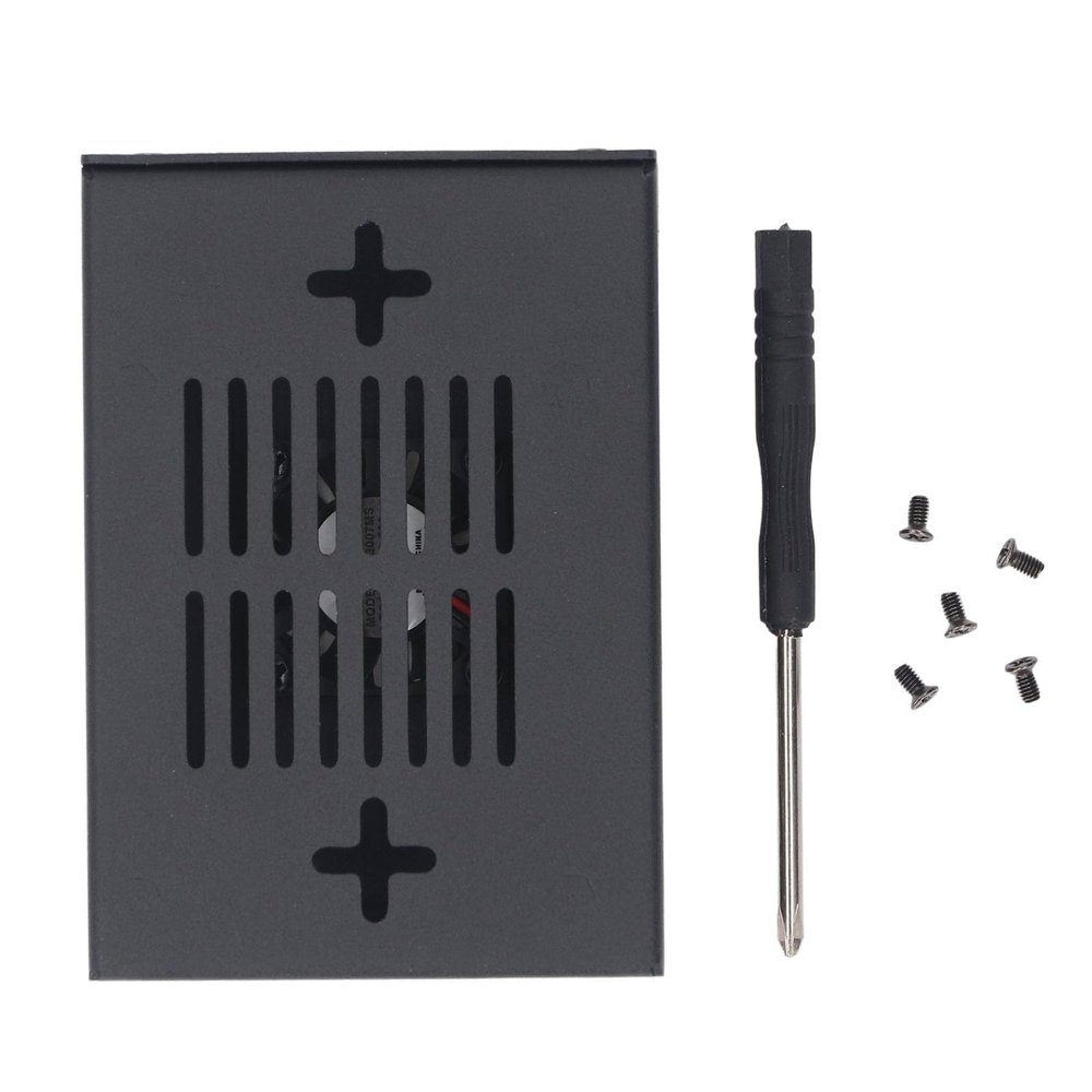 Metal Cooling Case, Zinc Alloy Single Board Computer Enclosure with Fan for Orange Pi 5 M AX, Seamless Compatibility