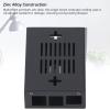 Metal Cooling Case, Zinc Alloy Single Board Computer Enclosure with Fan for Orange Pi 5 M AX, Seamless Compatibility view 2
