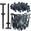 Nylon Universal Cable Tie Buckle, New Heavy Duty Self-Locking Nylon Zip Ties Holder, UV Resistant Zipties with Pin & Button Design, Multipurpose Plastic Cable Ties Tool for Car Daily Auto Fixing (50) view 1