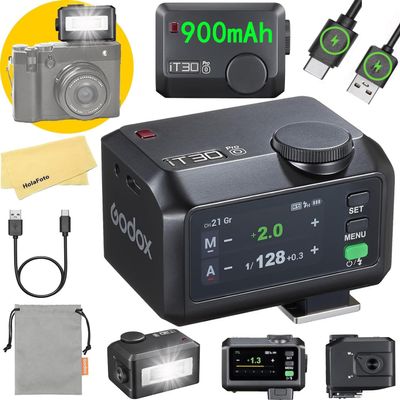 Godox iT30 Pro O iT30ProO Camera Flash for Olympus Camera Flash Speedlite Speedlight Light,2.4G TTL1/8000 HSS,560 Full Power Flashes,GN15,1.5s Recycle Time