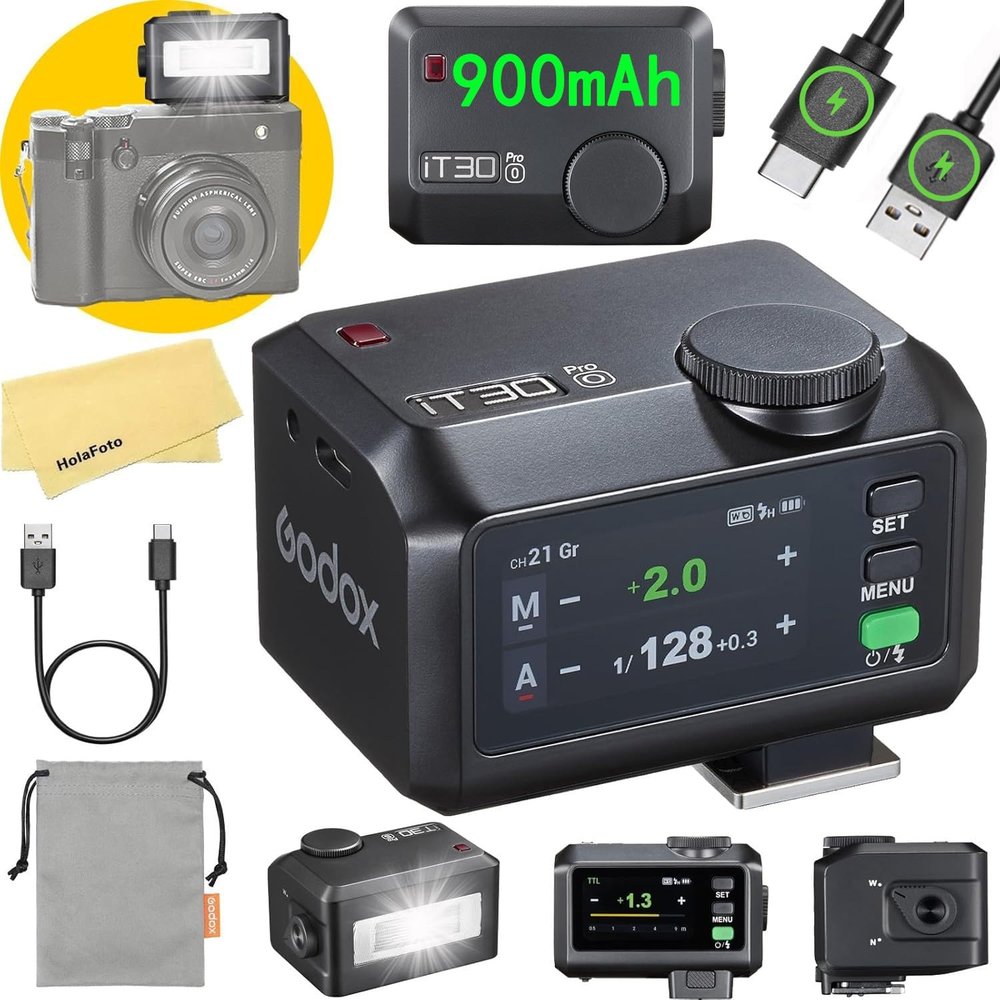 Godox iT30 Pro O iT30ProO Camera Flash for Olympus Camera Flash Speedlite Speedlight Light,2.4G TTL1/8000 HSS,560 Full Power Flashes,GN15,1.5s Recycle Time