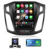 10.4 inches 5GWIFI 4GB+32GB Car Stereo Radio for Ford Focus 2012-2018 Android 13 Car Stereo Radio Upgrade T-Style Head Unit with Carplay/Android Auto with Bluetooth GPS Navigation FM/RDS 48EQ SWC view 1