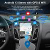 10.4 inches 5GWIFI 4GB+32GB Car Stereo Radio for Ford Focus 2012-2018 Android 13 Car Stereo Radio Upgrade T-Style Head Unit with Carplay/Android Auto with Bluetooth GPS Navigation FM/RDS 48EQ SWC view 4