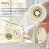 Portable am fm Bluetooth Radio shortware Solar Radio Outdoor Radio Speaker Solar Wireless radios with X bass,Emergency flashlingt,suport USB/TF Player for Home/Outdoor/Travel (Cream) view 3