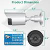 WALI Dummy Fake Simulated Surveillance Security CCTV Dome Camera Indoor Outdoor with One LED Light, Warning Security Alert Sticker Decal (TC-S8), 8 Packs, Silver view 4