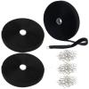 1"x32 FT Hook and Loop Straps with 150 Metal Buckles, Adjustable Fastening Cable Straps,Cut-to-Length Cinch Strap,Reusable Nylon Securing Cord Ties for Organizer or Storage,1" Wide,Strong Load Bearing view 1
