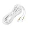 4 Core 30m 0.3mm Round Flexible Copper Cable for Video Door Phone System with Pre Connected Connectors White Insulation view 1