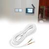 4 Core 30m 0.3mm Round Flexible Copper Cable for Video Door Phone System with Pre Connected Connectors White Insulation view 2
