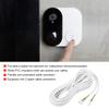 4 Core 30m 0.3mm Round Flexible Copper Cable for Video Door Phone System with Pre Connected Connectors White Insulation view 3