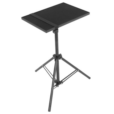 DOITOOL 1Pc Aluminium Alloy Tripod Stand for Projectors and Laptops Height Durable Storage Rack for Musicians Teachers and Performers Black