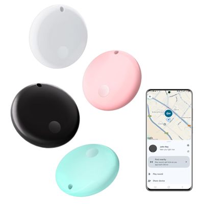 Lmrbelec Android Tracker Tags, Works with Google Find My Device App (Android only), Key Finder Item Locator Tracking Device Smart Tags for Luggage, Wallet, Vehicles, Keys (Multi-Color, 4 Pack)