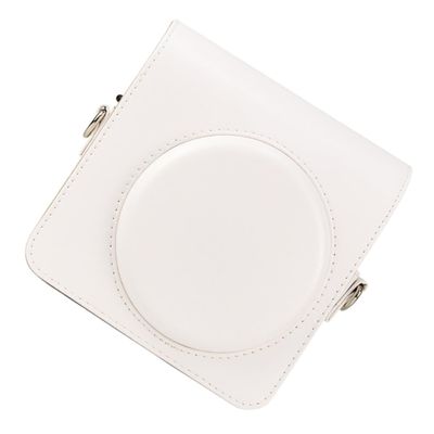 NUOBESTY Pu Leather Camera Bag for Square Cameras Stylish Crossbody Pouch for Shopping Hiking and Daily Use Material Strap