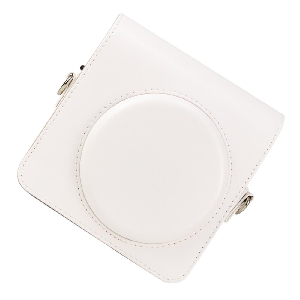 NUOBESTY Pu Leather Camera Bag for Square Cameras Stylish Crossbody Pouch for Shopping Hiking and Daily Use Material Strap