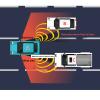 Brilluxa Blind Spot Monitor, 24GHz Ultrasonic Sensor Kit, Rear Traffic Warning System for Car, Vehicle Safety Alert System, Lane Change Assist Sensor for Rear Detection view 4