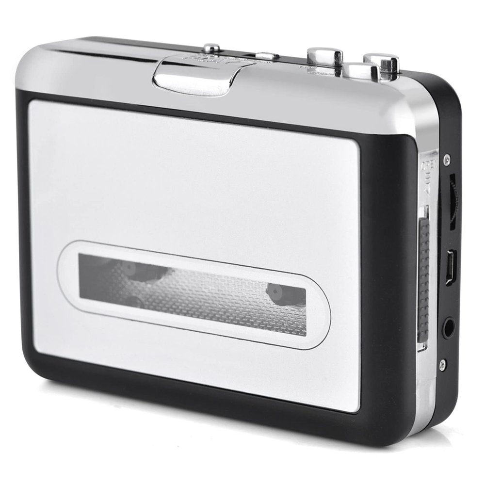 Portable Cassette Tape Player, Cassette Tape to CD Converter Via USB, Capture Audio Music Compatible with Laptop and Personal Computer Convert Magnetic Belt to MP3 Format