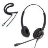 IPD Phone Headset for Office and Call Center Wired QD to RJ9 IPH-215 Binaural-Compatible with with Yealink SIP, Grandsteam, Sangoma, +Ooma and LG landline Phones view 1