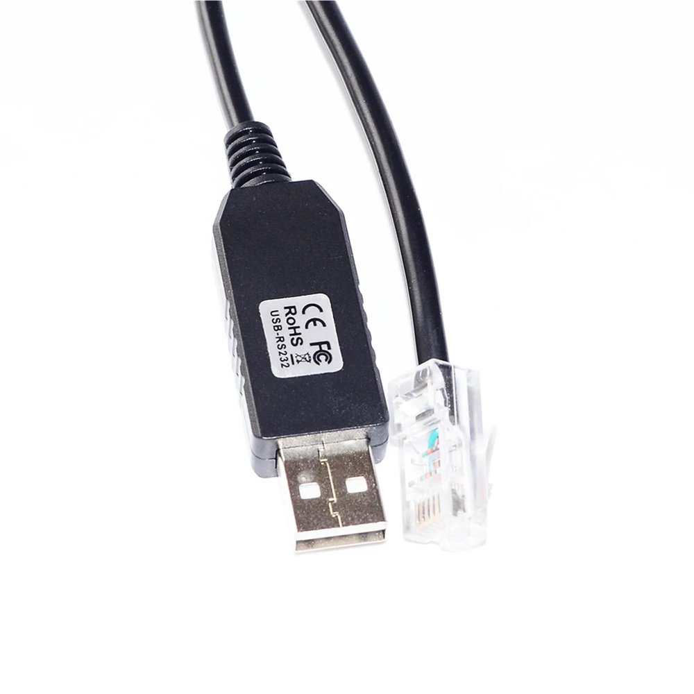 ATUUKOPC FT232RL CHIP USB to RJ12 RS232 Serial Control Cable for Dual-Focus Controller to PC I/O #17695 KABLE(3metres,RJ12 to USB)