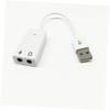 balacoo Channel Sound Card Adapter USB to Audio Controller Notebook Sound Cable Bus-Powered No External Power Led Indicators view 2
