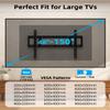 Heavy Duty Fixed TV Wall Mount for 48-150 Inch Large TVs up to 330lbs & 900x600mm VESA, Low Profile Slim TV Mount Bracket, Fits 16"/18"/24"/32" Wood Studs, for Most 65+ 75+ 85 86 90 98 100 120 150 TV view 2