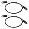 Micro Traders 2pcs 3.5mm Plug to Male Flash PC Sync Cord Cable 30CM for Studio Photography view 1
