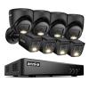 ANNKE 2MP Security Camera System, 16CH 3K Lite DVR Recorder with AI Motion Detection, 4X 1080P Add-on Wired Bullet Cams, 4X 2MP Turret Cams, Smart Dual Light, IP67, 3.6mm Lens, No Hard Drive, Black view 1