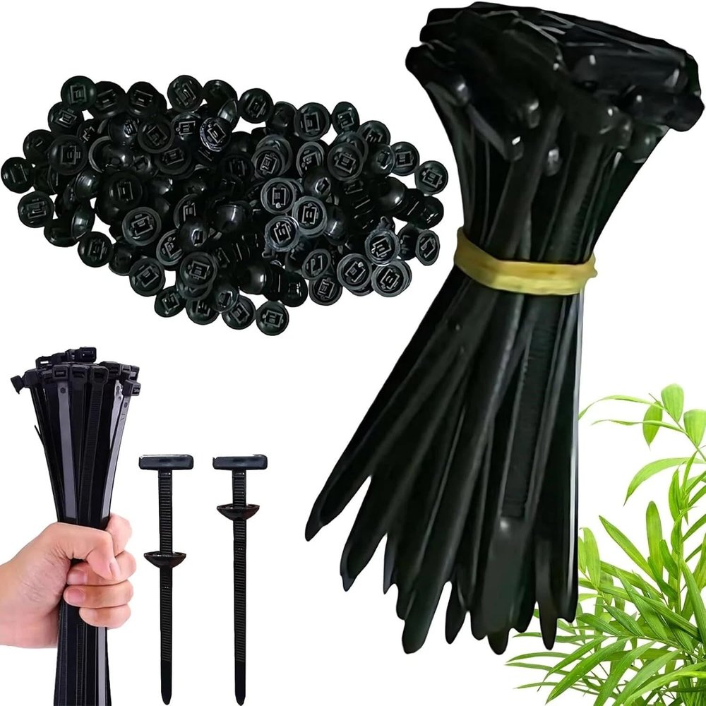 160PCS Nylon Universal Cable Tie Buckle, Zip Tie Rivet, Universal Cable Tie Buckle, Nylon Cable Ties Buckles, T Zip Ties, Plastic Cable Ties Tool Fasteners Car Body (100pcs)
