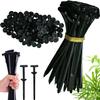 160PCS Nylon Universal Cable Tie Buckle, Zip Tie Rivet, Universal Cable Tie Buckle, Nylon Cable Ties Buckles, T Zip Ties, Plastic Cable Ties Tool Fasteners Car Body (100pcs) view 1