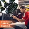 160PCS Nylon Universal Cable Tie Buckle, Zip Tie Rivet, Universal Cable Tie Buckle, Nylon Cable Ties Buckles, T Zip Ties, Plastic Cable Ties Tool Fasteners Car Body (100pcs) view 4