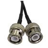 1pce 3.5mm Stereo 1/8" TRS Plug to L+R Dual BNC Male Plug Camera Monitor RG174 Cable 6inch~10FT(6FT (2M)) view 3
