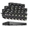 ANNKE 2MP Security Camera System, 32CH 3K Lite DVR Recorder with AI Motion Detection, 12x 1080P Add-on Wired Bullet Cams, 12x 2MP Turret Cams, Smart Dual Light, IP67, 3.6mm Lens, NO Hard Drive, Black view 1