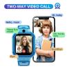4G Kids Smart Watch GPS Tracker - Smartwatch with Two Way Call Video Calling Voice Chat SOS Class Mode Stopwatch Pedometer Games Wi-Fi Touch Screen Alarm Clock Smartwatches for Boys Girl (Blue) view 2