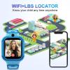 4G Kids Smart Watch GPS Tracker - Smartwatch with Two Way Call Video Calling Voice Chat SOS Class Mode Stopwatch Pedometer Games Wi-Fi Touch Screen Alarm Clock Smartwatches for Boys Girl (Blue) view 4