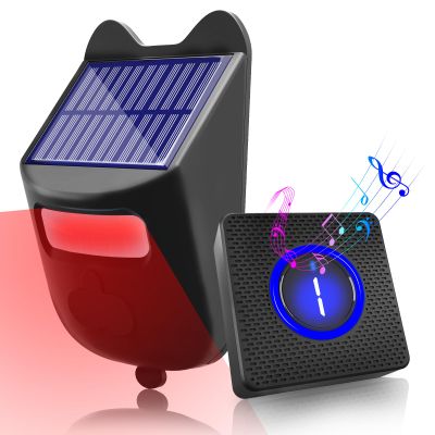 Chesbung Solar Driveway Alarms Wireless Outside Weatherproof Motion Sensor & Detector for 1000ft Long Range, No Need Replace Batteries Security Car Alert System Monitor and Gate Alarm System