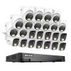 ANNKE 2MP Security Camera System, 32CH 3K Lite DVR Recorder with AI Motion Detection, 12x 1080P Add-on Wired Bullet Cams, 12x 2MP Turret Cams, Smart Dual Light, IP67, 3.6mm Lens, NO Hard Drive, White view 1