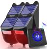 Chesbung Solar Driveway Alarms Wireless Outside Weatherproof Motion Sensor & Detector for 1000ft Long Range, No Need Replace Batteries Security Car Alert System Monitor and Gate Alarm System view 1