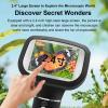 Digital Microscope, 50x to 1600x Magnification Handheld with 2.4 Inch Color Display, 8 Adjustable LED Lights, Adjustable Stand, Portable Microscope Camera for Adults, Children view 3