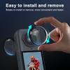 FiTSTILL Premium Lens Guards Only for Insta 360 X5,Scratch-Resistant Knob Mount Optical coated High transparency Lens Anti-Scratch protectors Camera Accessories Kit (Optical Glass) view 2
