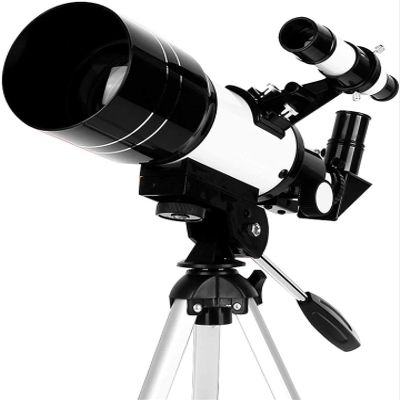 70mm Astronomical Refractor Telescope for Adults & Beginners, HD Monocular with Tripod, Phone Mount, Starfinder 90 Zenith Mirror Stargazing Ground Observations