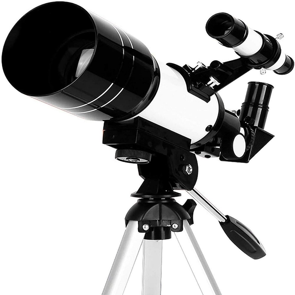 70mm Astronomical Refractor Telescope for Adults & Beginners, HD Monocular with Tripod, Phone Mount, Starfinder 90 Zenith Mirror Stargazing Ground Observations