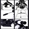 70mm Astronomical Refractor Telescope for Adults & Beginners, HD Monocular with Tripod, Phone Mount, Starfinder 90 Zenith Mirror Stargazing Ground Observations view 4