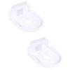 BE-TOOL 2 Pcs Wall Mount Security Camera Holder, Universal Wall Mount Self-Adhesive Bracket, Mini Shelf Flexible Use for Bedroom Bathroom Kitchen Living Room(White) view 1