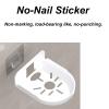 BE-TOOL 2 Pcs Wall Mount Security Camera Holder, Universal Wall Mount Self-Adhesive Bracket, Mini Shelf Flexible Use for Bedroom Bathroom Kitchen Living Room(White) view 4
