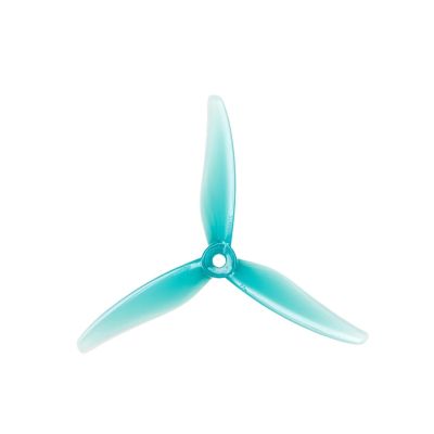 5 Colors 3 Blade/Tri-Blade Propeller Props FPV Brushless Motor Compatible for FPV Racing Drone(2Pairs Wave Blue)
